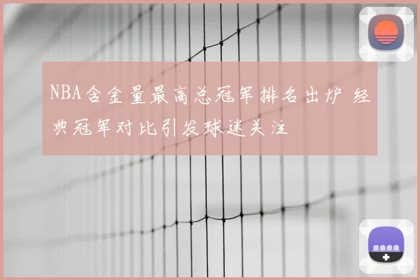 NBA含金量最高总冠军排名出炉 经典冠军对比引发球迷关注