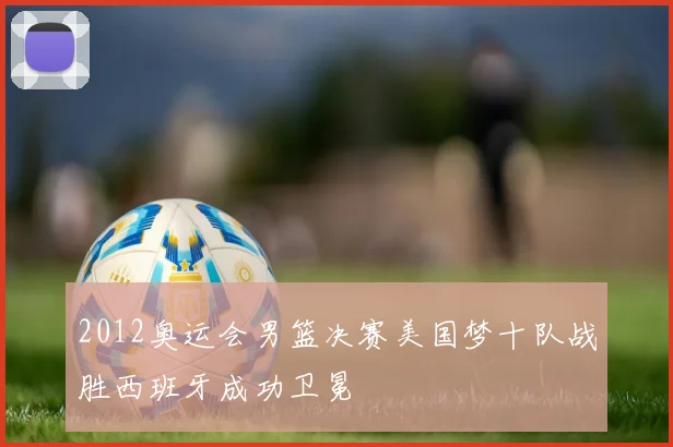 2012奥运会男篮决赛美国梦十队战胜西班牙成功卫冕
