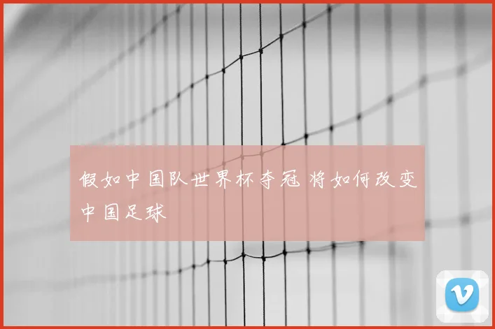 假如中国队世界杯夺冠 将如何改变中国足球